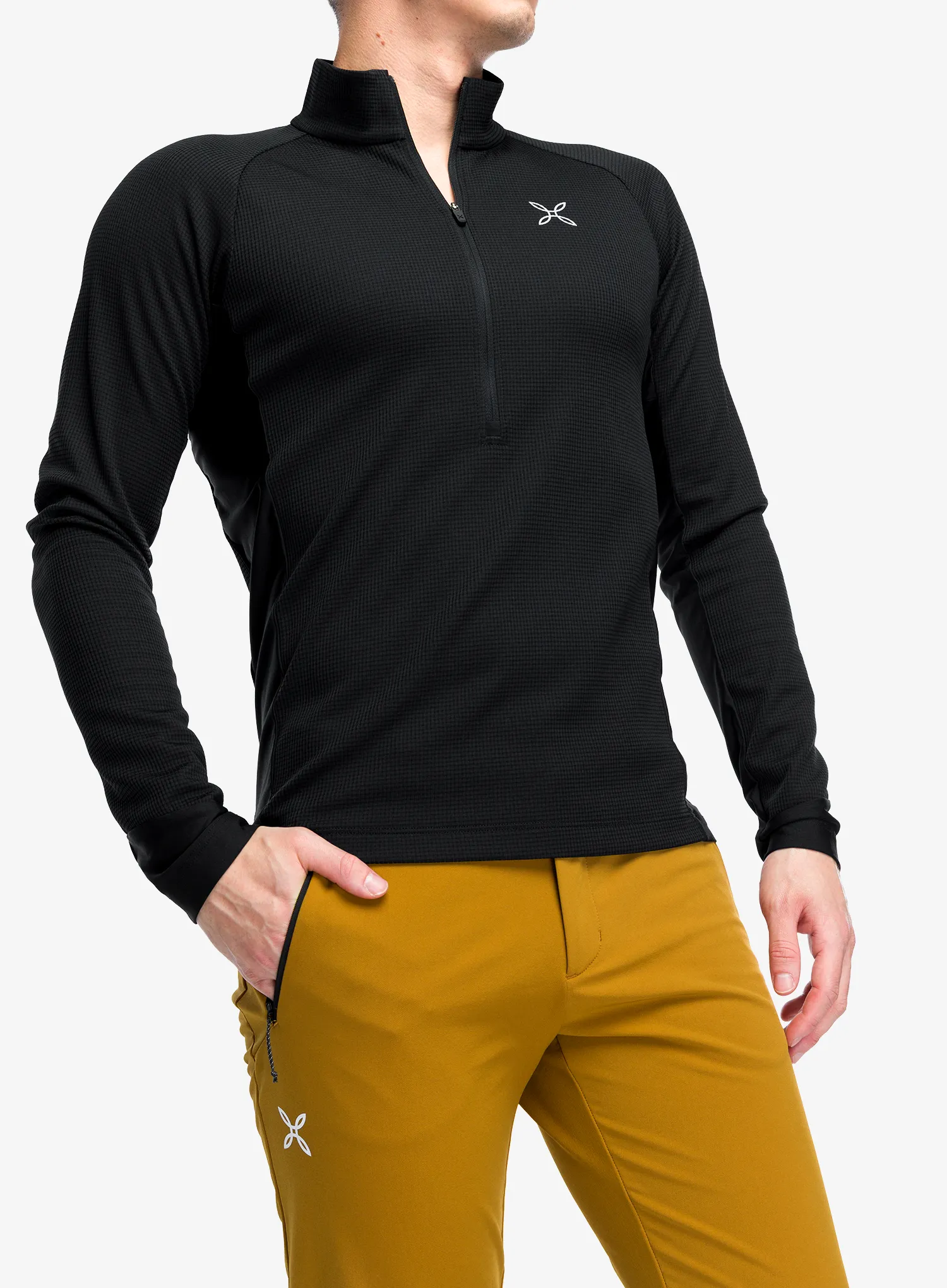 Суичър без качулка Montura Thermic 2 Maglia - black