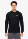 Суичър без качулка Patagonia L/S P-6 Logo Responsibili-Tee - black
