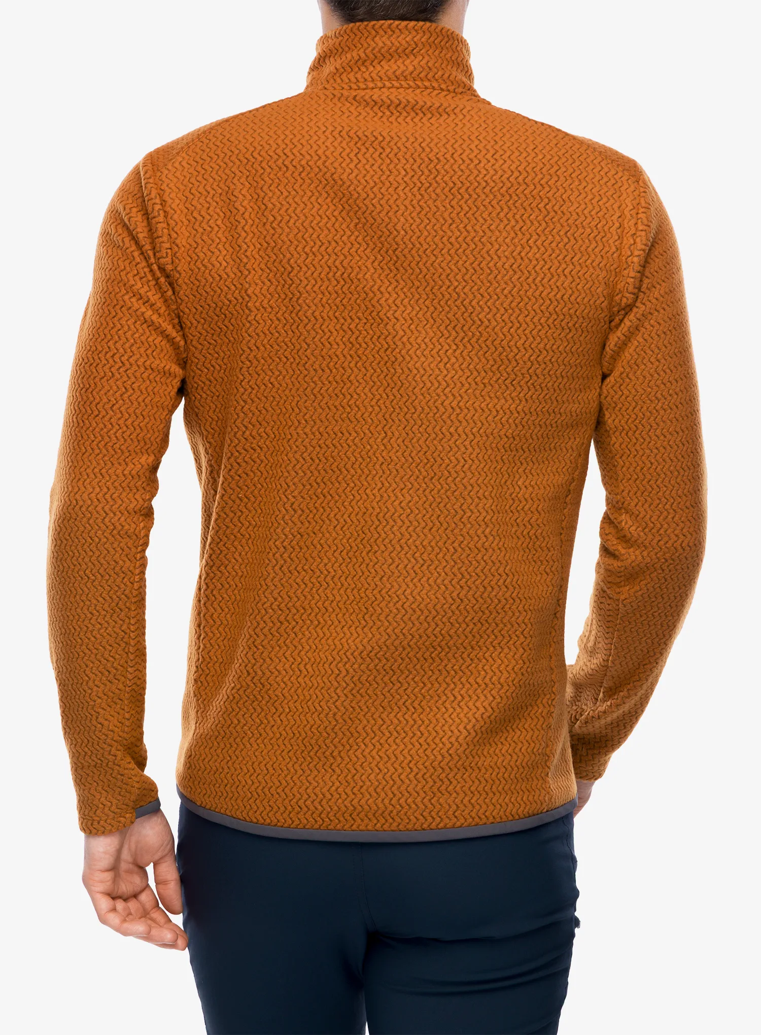 Суичър без качулка Patagonia R1 Air Zip Neck - robin brown