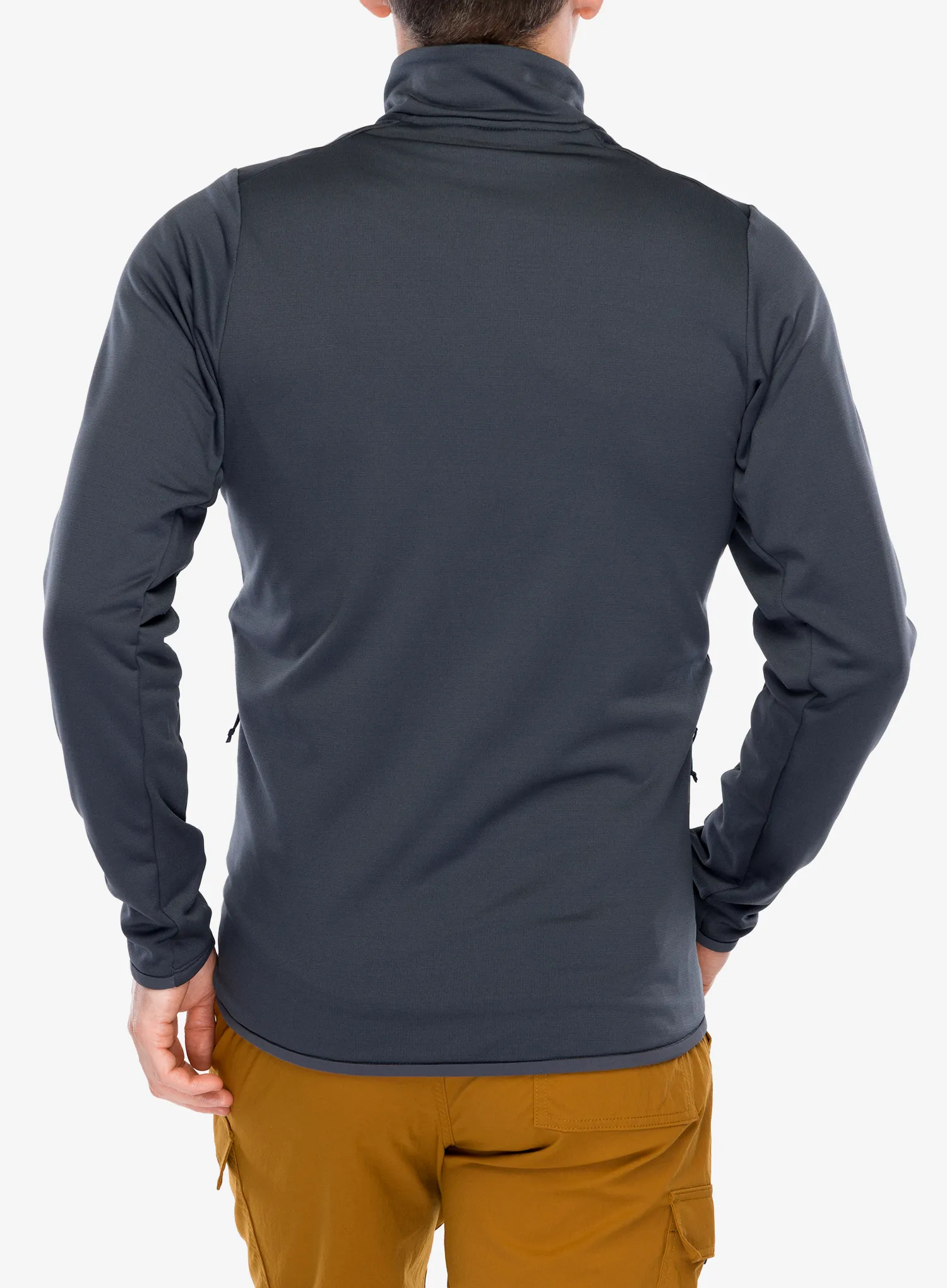Суичър без качулка Patagonia R1 Thermal Jacket - smolder blue