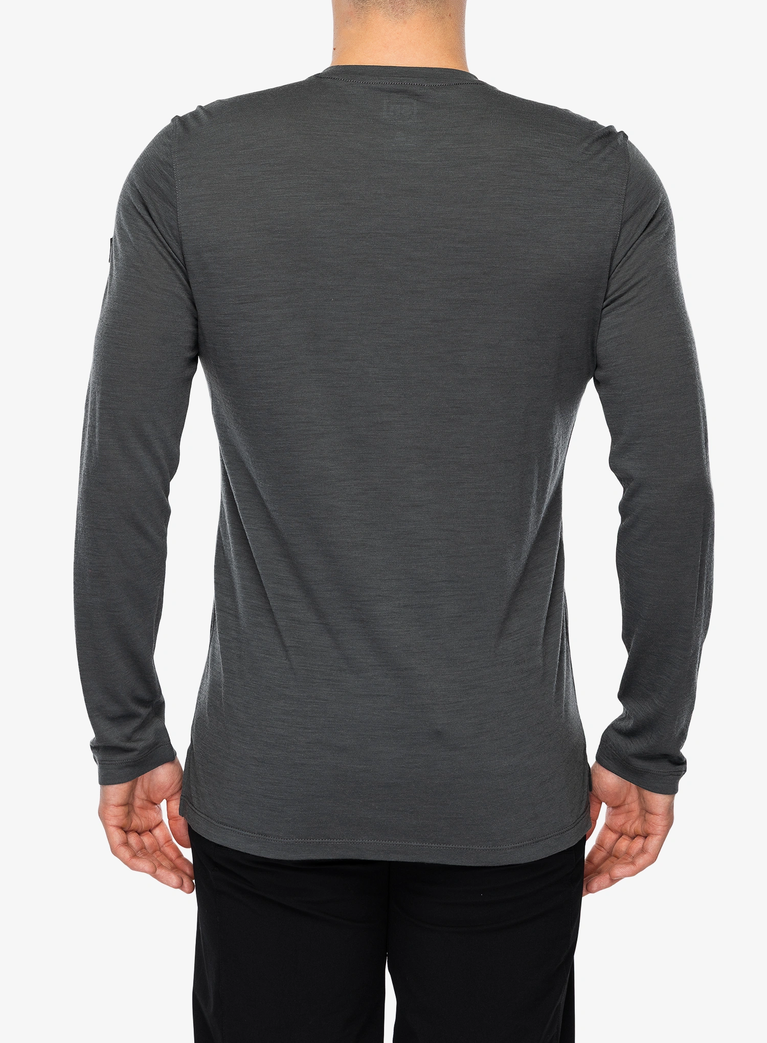 Суичър без качулка Super.natural Swiss Lodge LS - dark.s.mel/c.blue/cash.gry mel