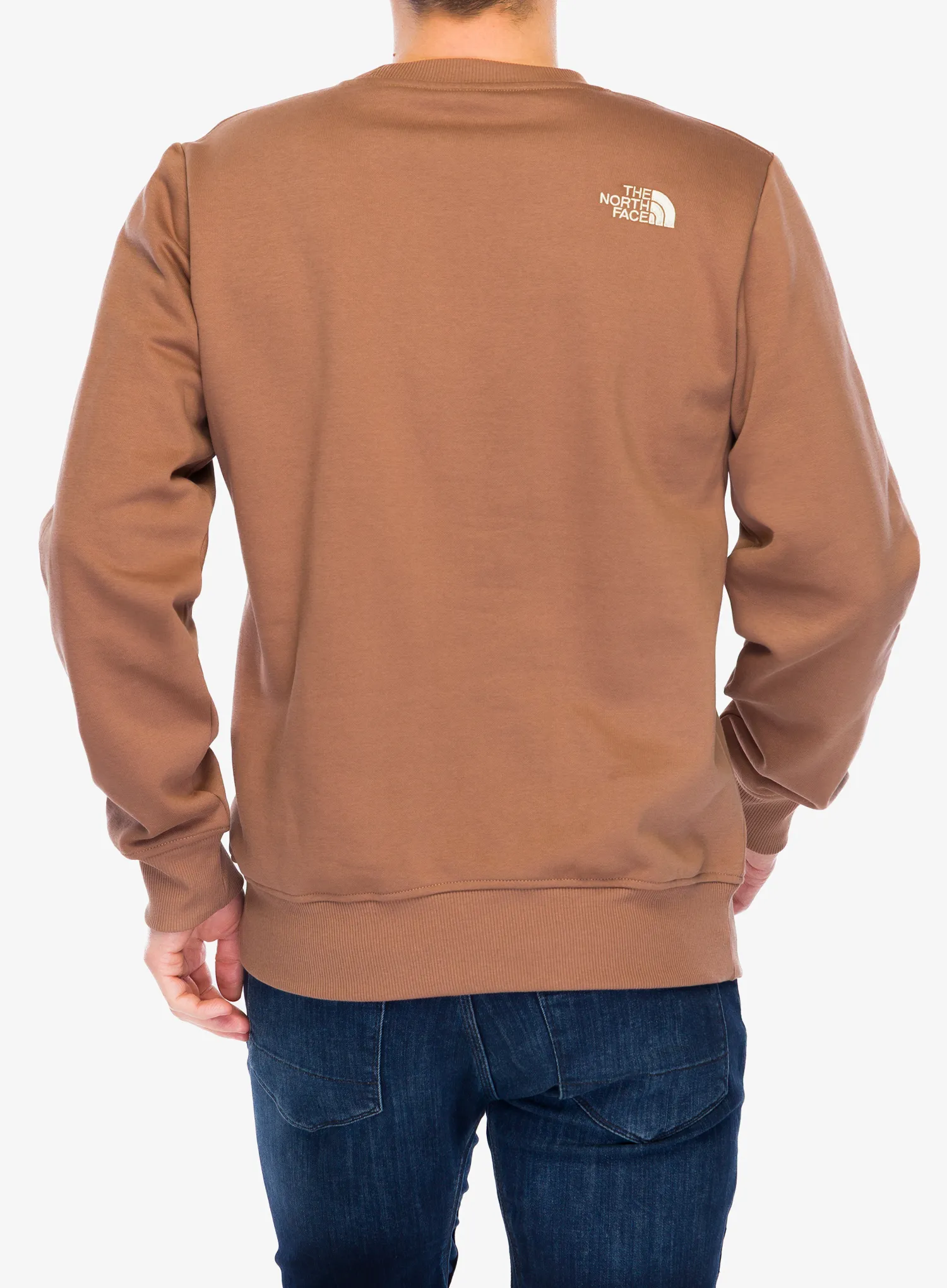 Суичър без качулка The North Face Drew Peak Crew - latte/gravel