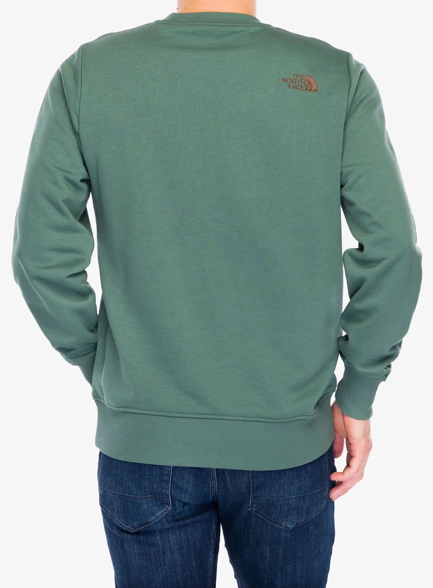 Суичър без качулка The North Face Drew Peak Light Crew - duck green/latte