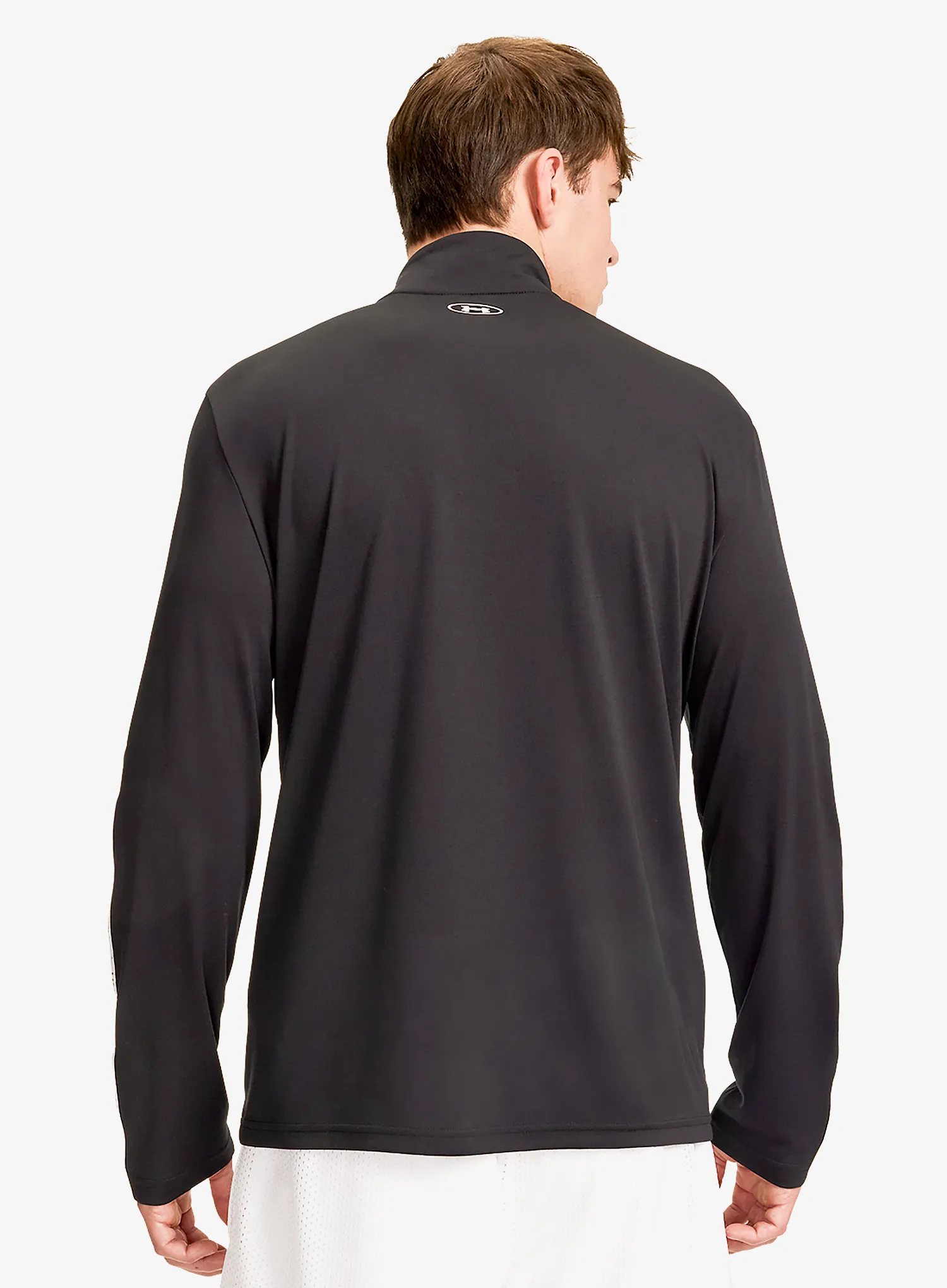 Суичър без качулка Under Armour Tech Taping 1/2 Zip - black/white/white