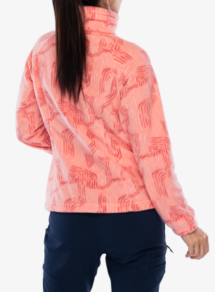 Дамски суичър без качулка Columbia Benton Springs Printed Full Zip - alpenglow flowfalls