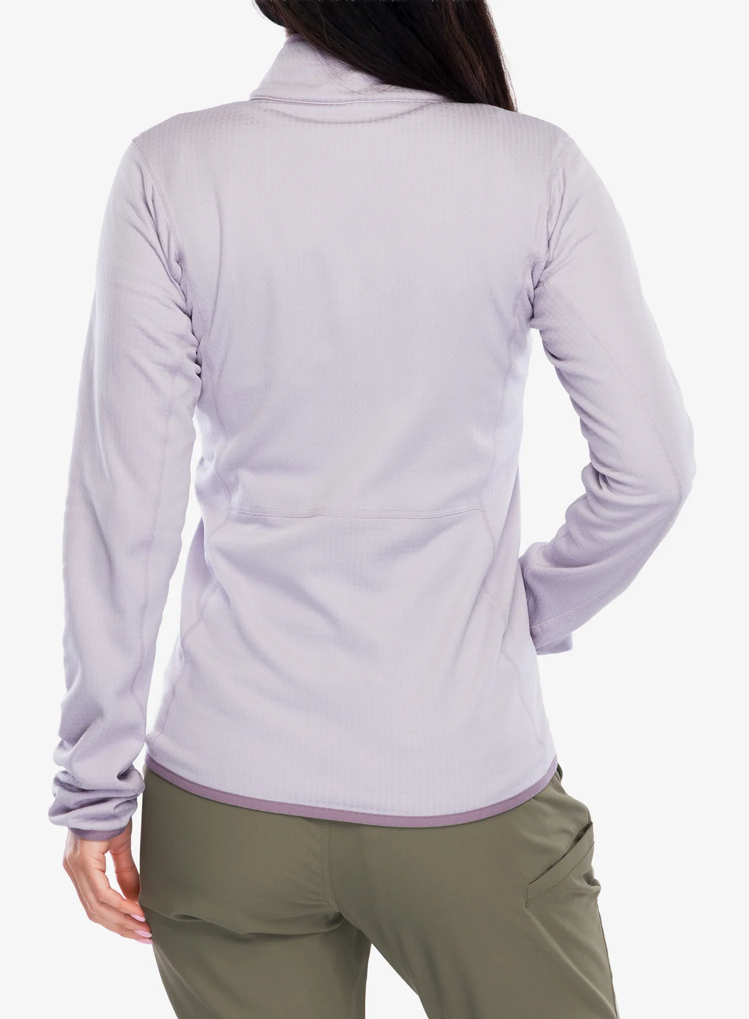 Дамски суичър без качулка Columbia Essential Hike Grid Fleece Full Zip - lavender pearl/shale purple