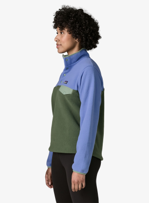 Дамски суичър без качулка Patagonia Lightweight Synch Snap-T Pullover - canopy green