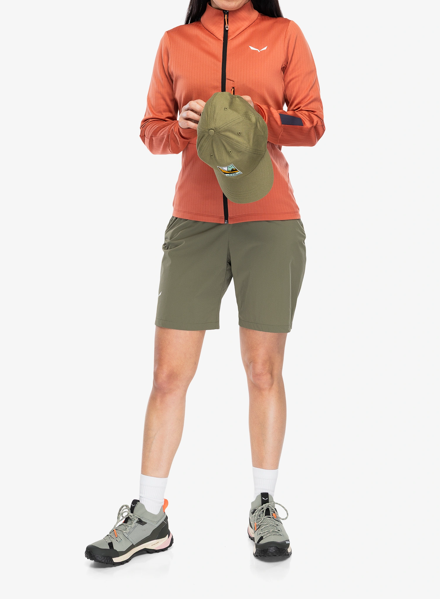 Дамски суичър без качулка Salewa Pedroc PL 3 Jacket - etruscan red
