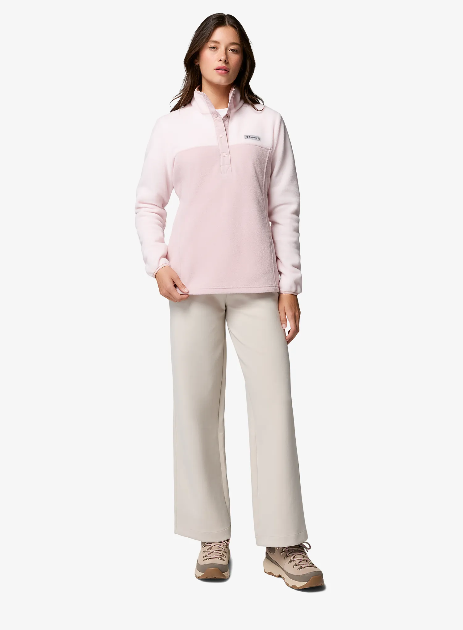 Дамски суичър Columbia Benton Springs Half Snap Pull Over II - mineral pink/powder pink