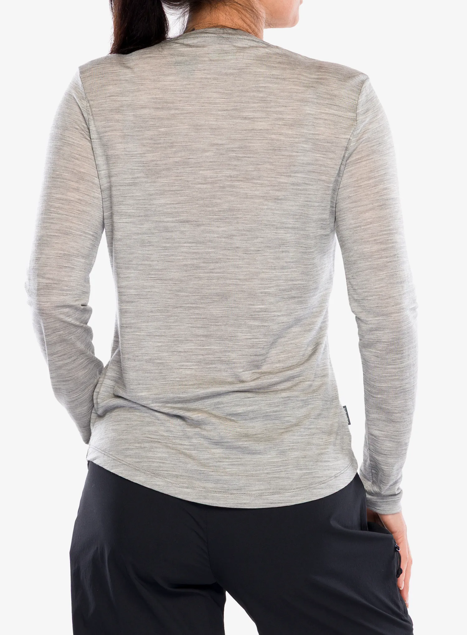 Дамски суичър Icebreaker Merino 125 Cool-Lite Sphere III LS Tee - metro hthr