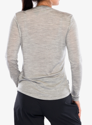 Дамски суичър Icebreaker Merino 125 Cool-Lite Sphere III LS Tee - metro hthr