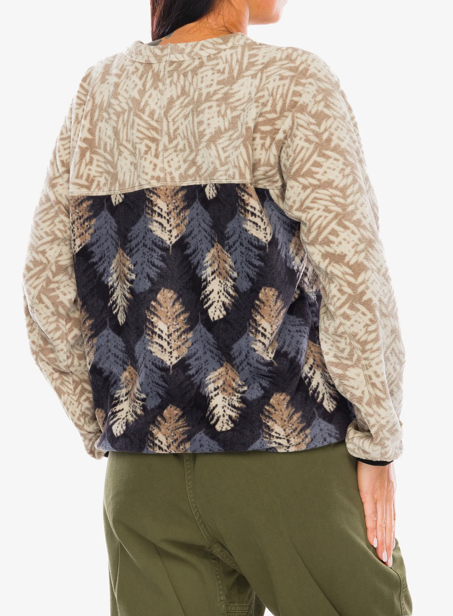 Дамски суичър Kavu Kelowna - leaf layout