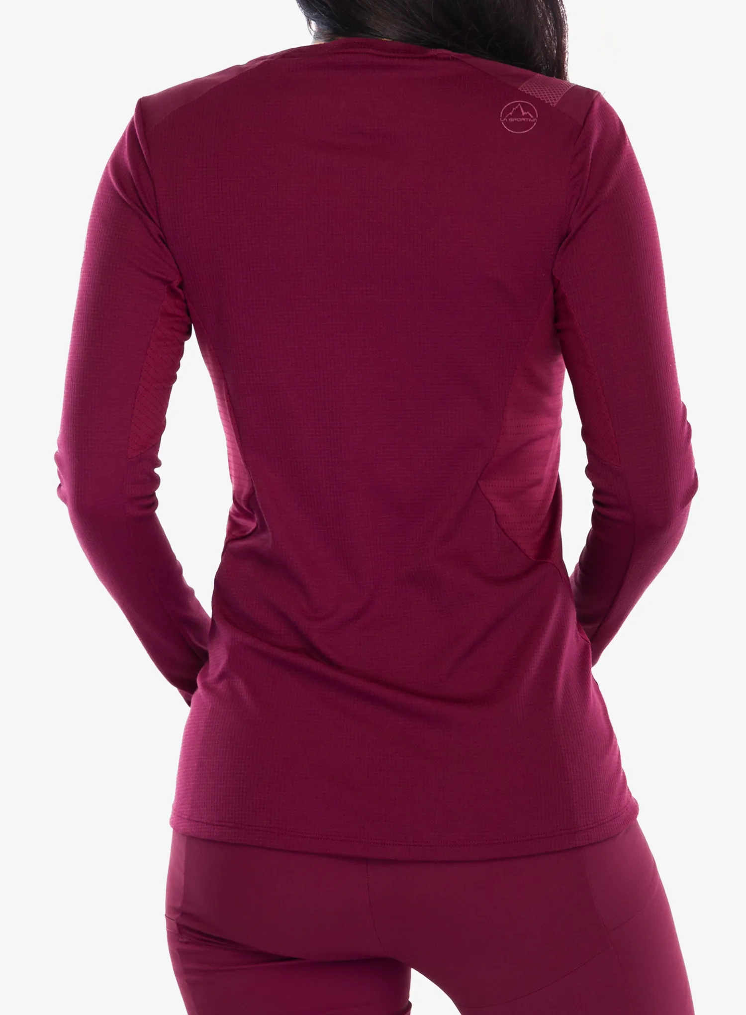 Дамски суичър La Sportiva Beyond Longsleeve - redwood/chalk