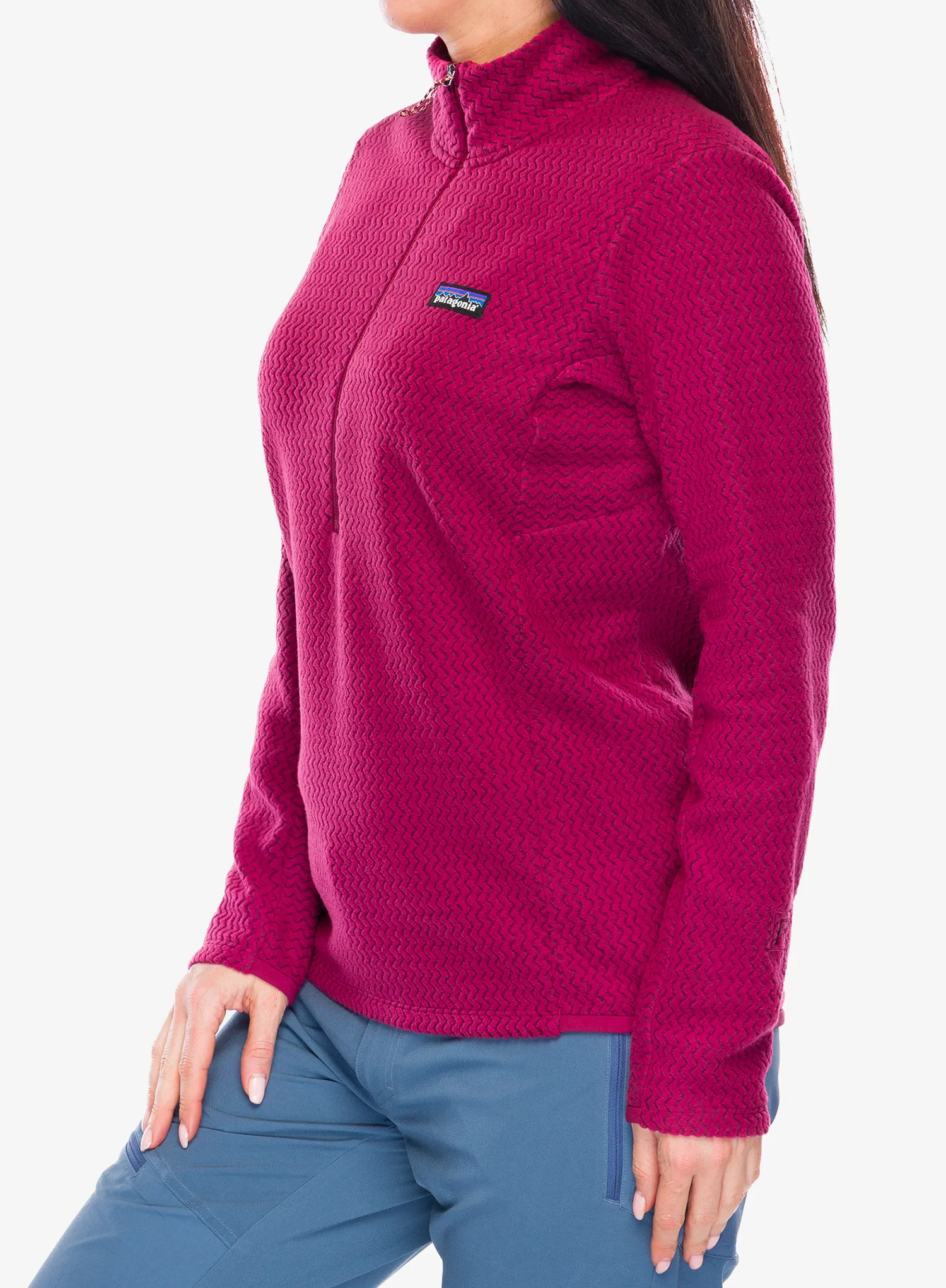 Дамски суичър Patagonia R1 Air Zip Neck - marion red