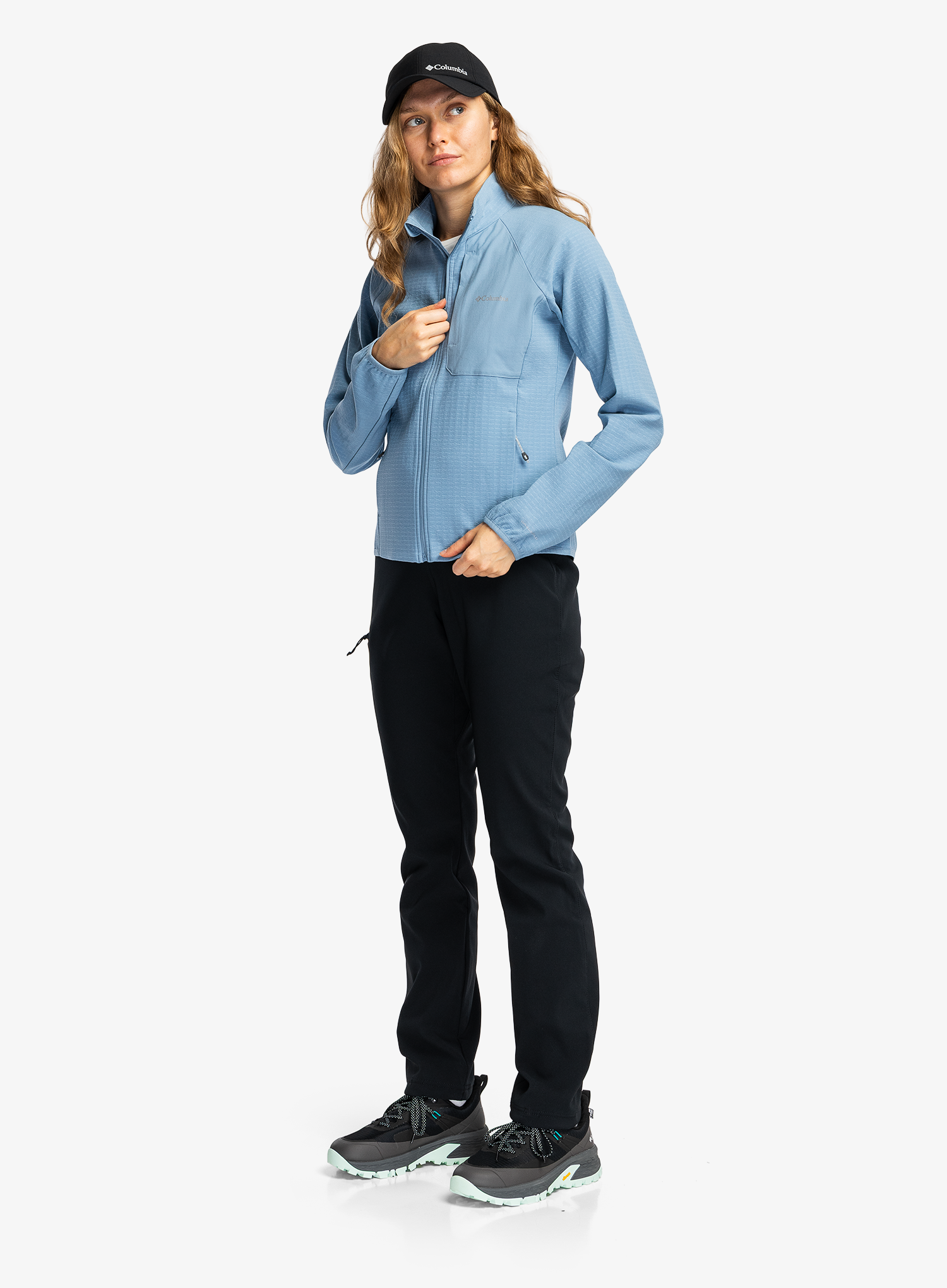 Дамски суичър с цип Columbia Superior Summit Grid Full Zip - rainy day