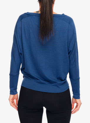 Дамски суичър Super.natural Kula Top - ocean blue
