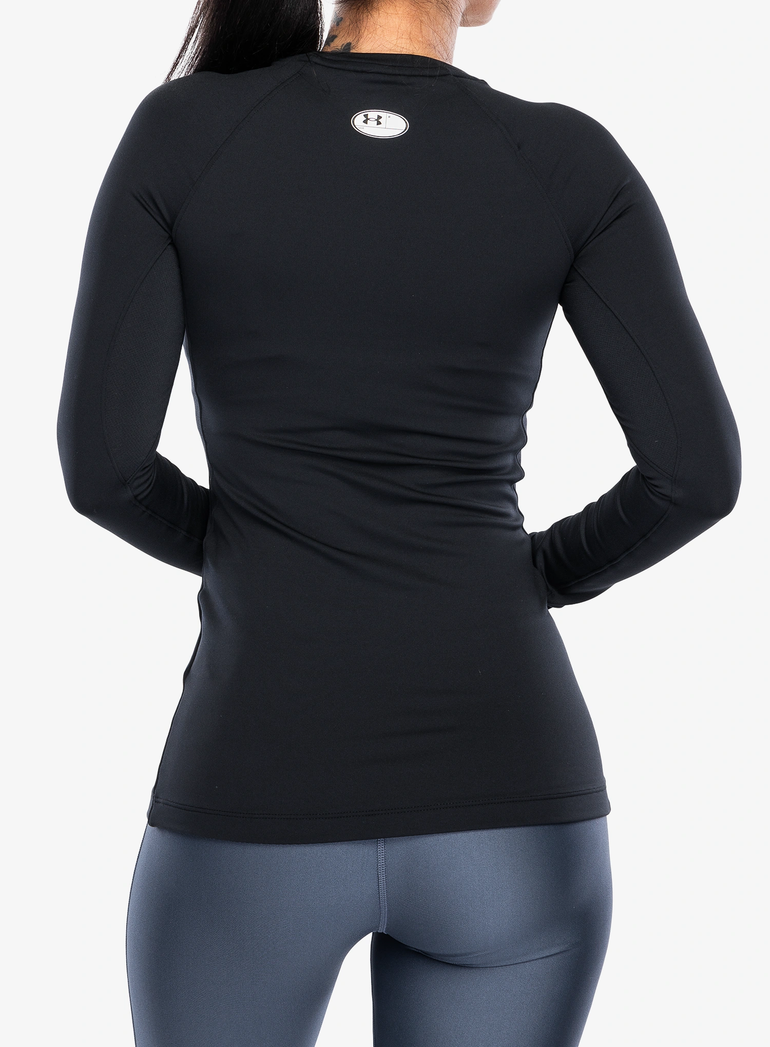 Дамски суичър Under Armour ColdGear Authentics Crew - black/white