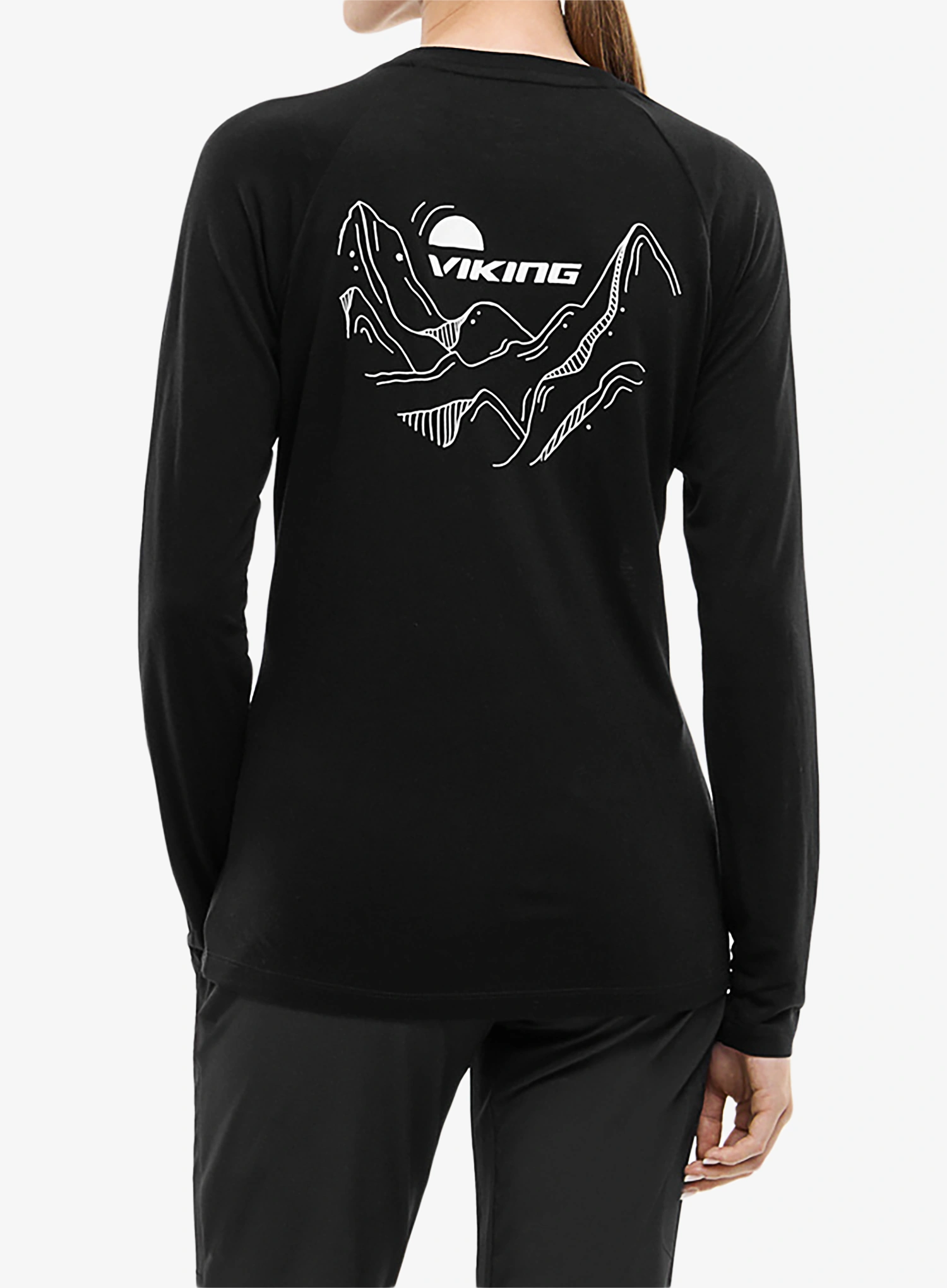 Дамски суичър Viking Longsleeve Andali - black/light grey