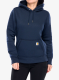 Дамски суичър с качулка Carhartt Relaxed Midweight Sweatshirt - navy
