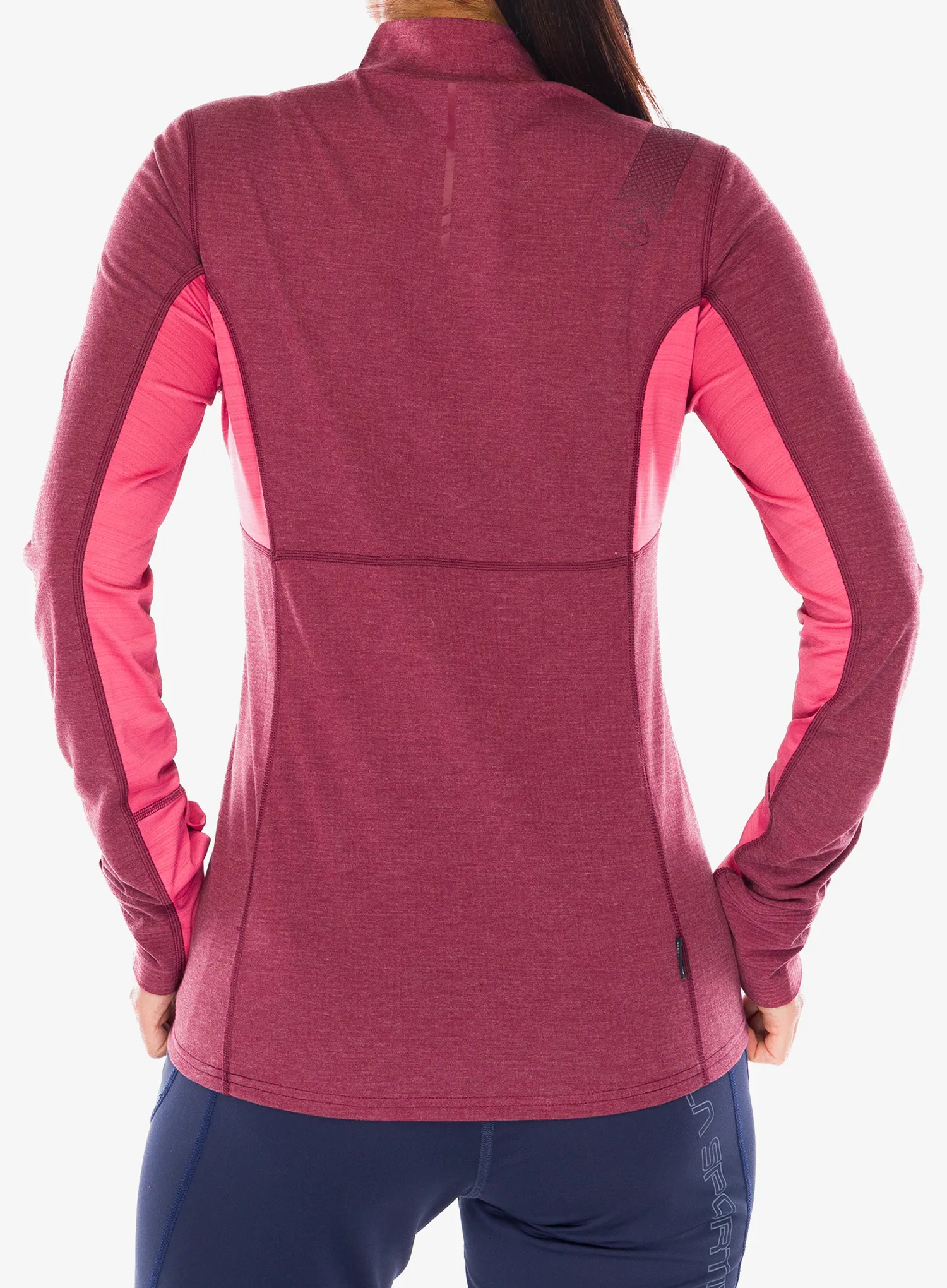 Дамски суичър за бягане La Sportiva Swift Long Sleeve - redwood/rosebay