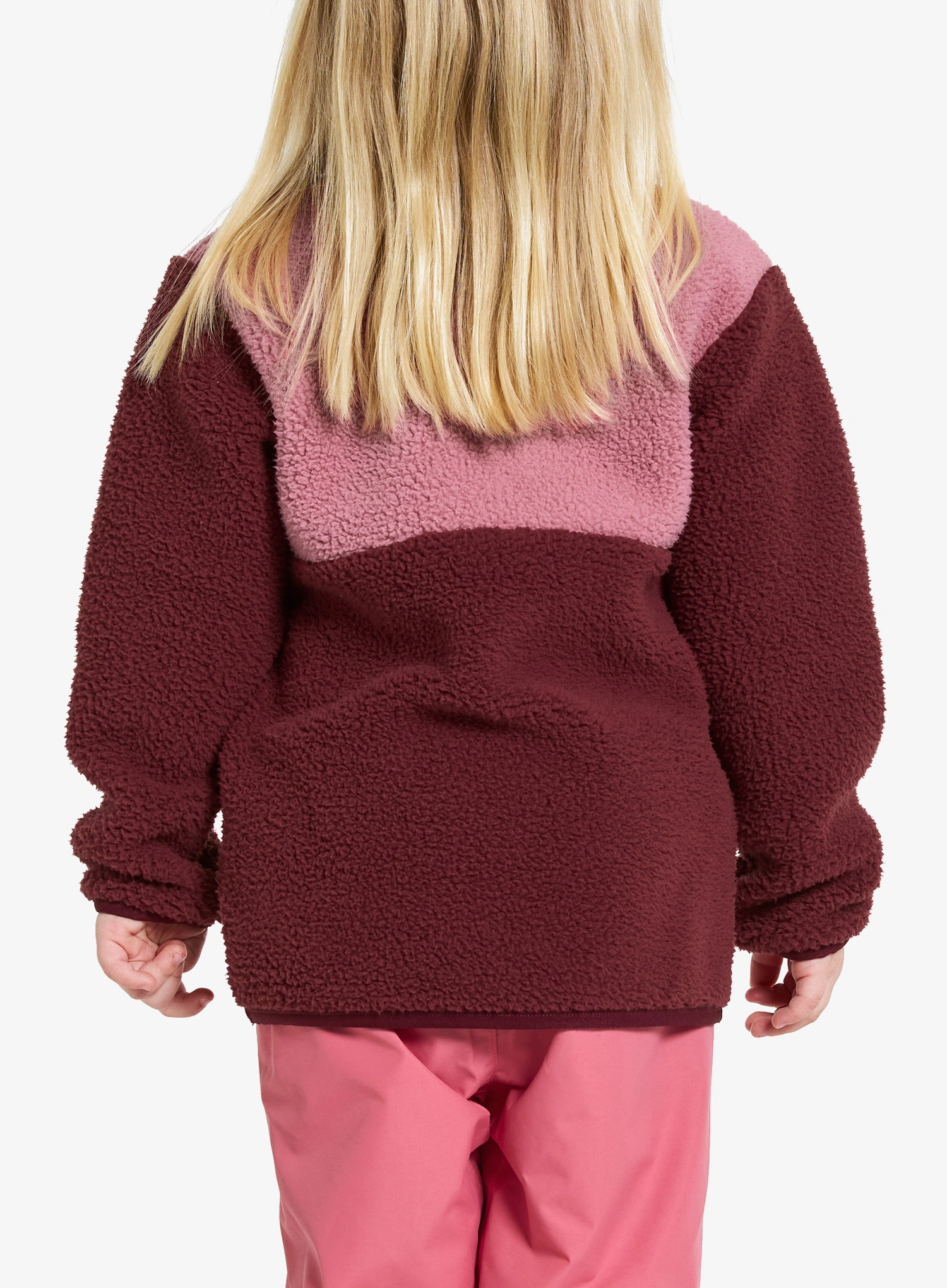 Детски суичър Didriksons Gosig Halfzip - anemon red
