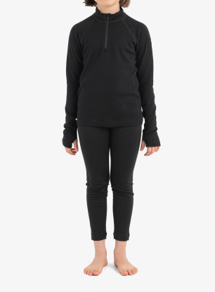 Детски суичър Icebreaker Kids 260 Tech LS Half Zip - black