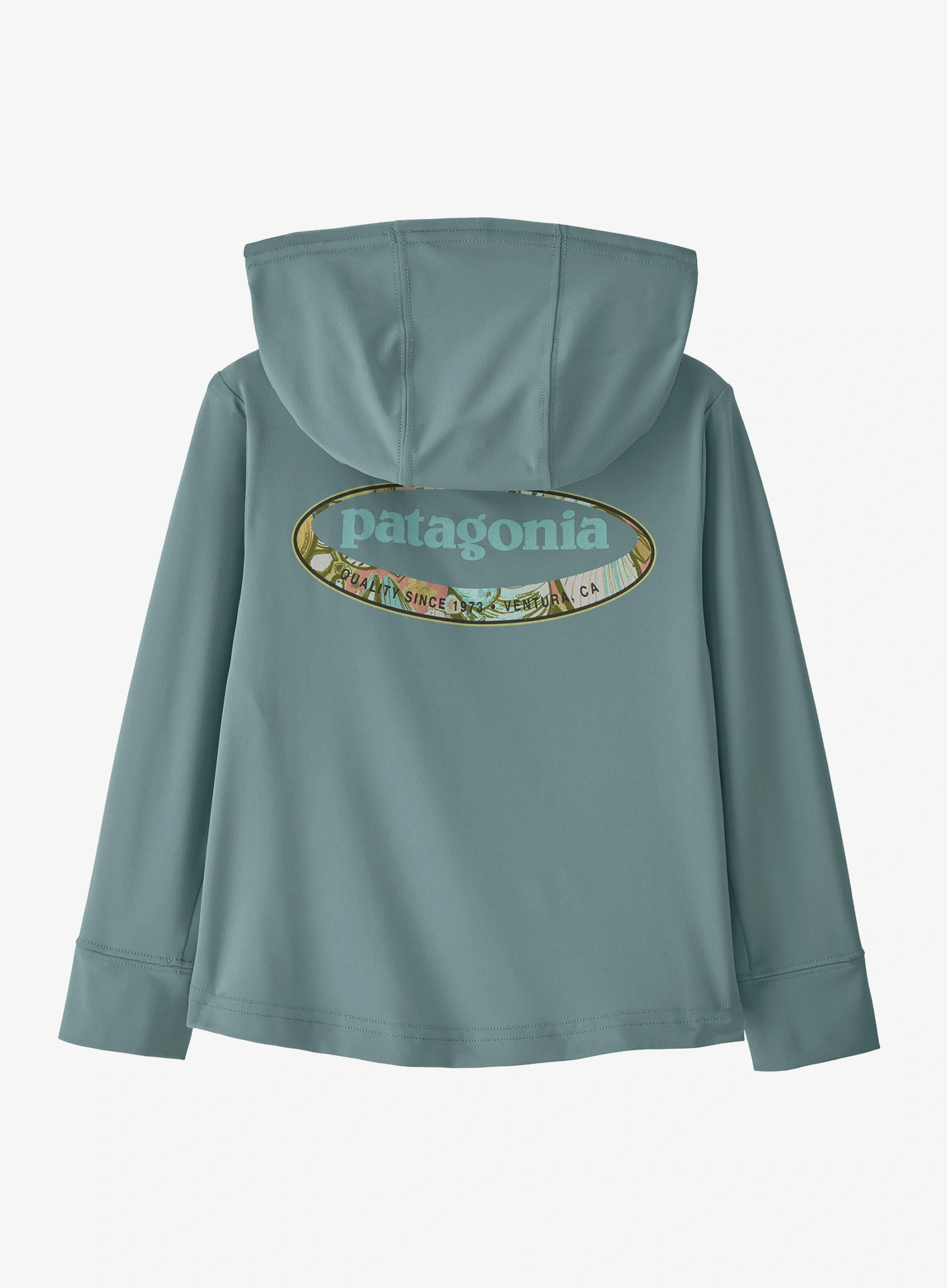 Детски суичър Patagonia Baby Cap SW Hoody - blue sage