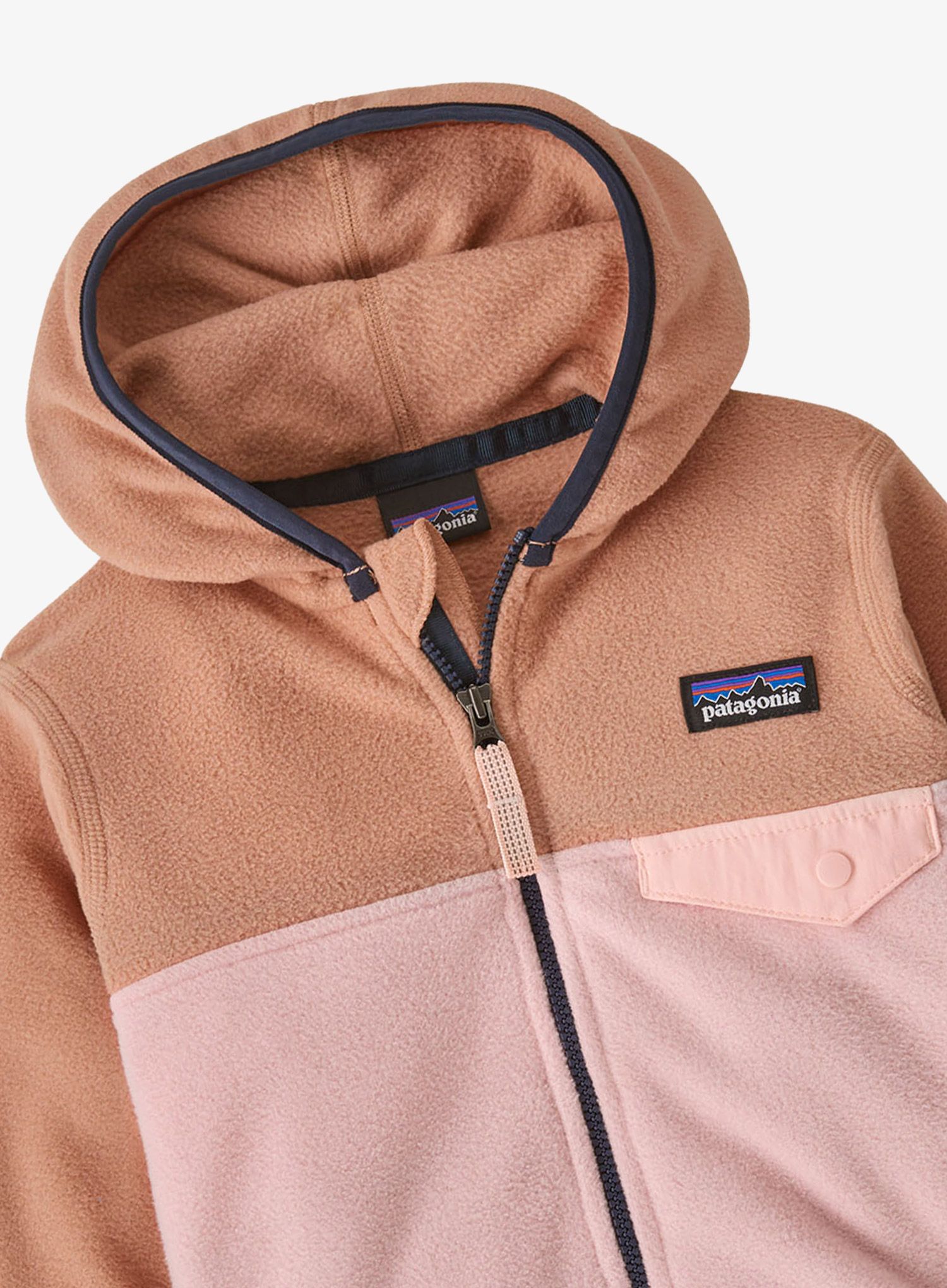 Детски суичър Patagonia Baby Micro D Snap-T Jacket - mallow pink
