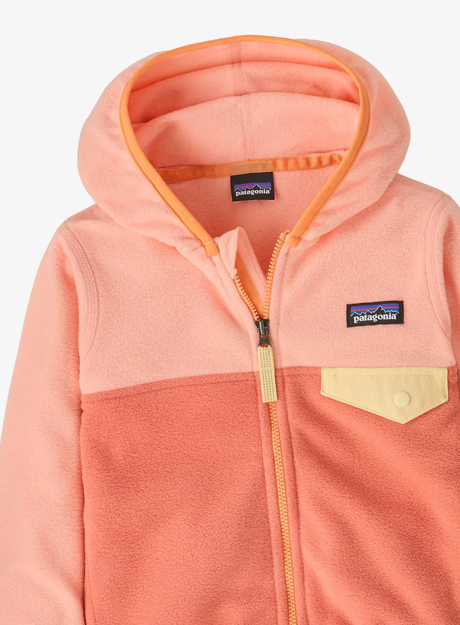 Детски суичър Patagonia Baby Micro D Snap-T Jacket - peak pink
