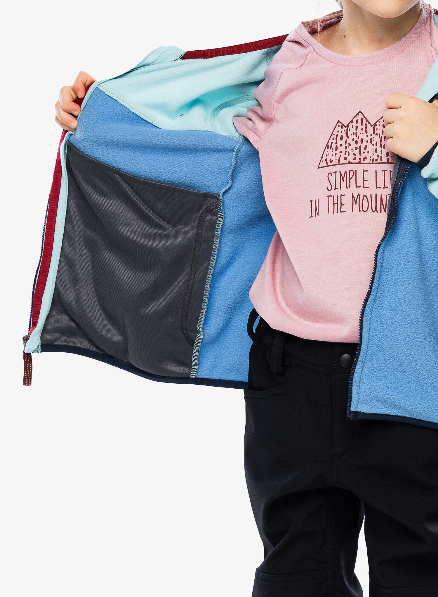 Детски суичър Patagonia Micro D Snap-T Jacket - blue bird