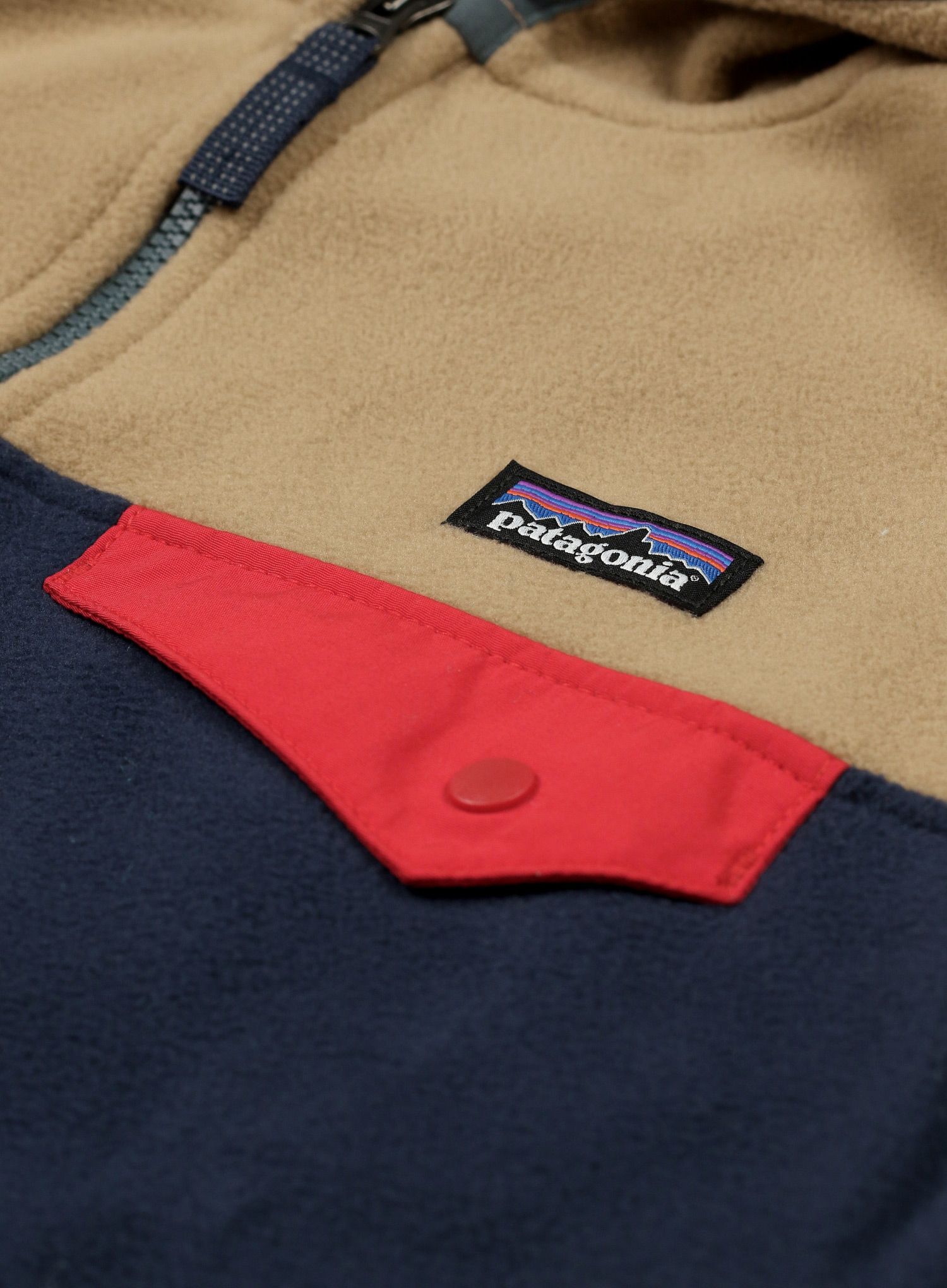Детски суичър Patagonia Micro D Snap-T Jacket - new navy/grayling brown