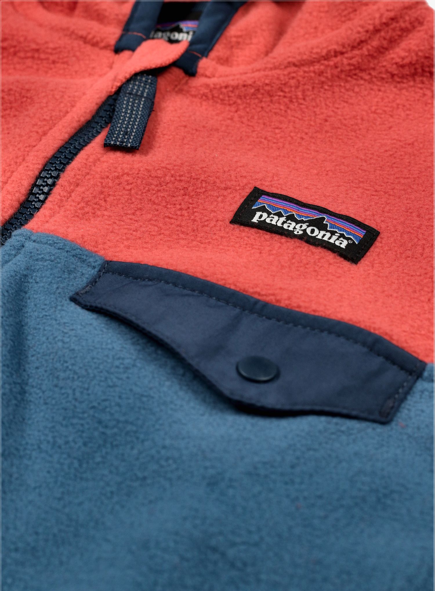 Детски суичър Patagonia Micro D Snap-T Jacket - wavy blue