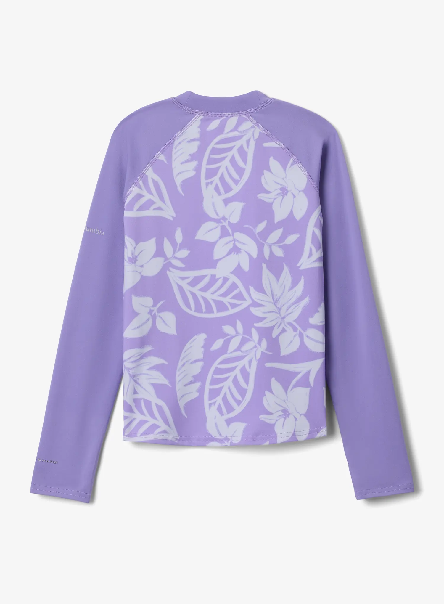 Суичър за момиче Columbia Sandy Shores Printed LS Sunguard - paisley purple/purple
