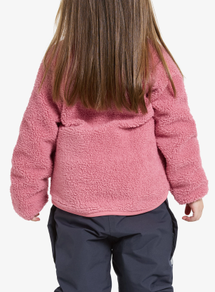Суичър за момиче Didriksons Gibbs Fullzip 2 - heather pink