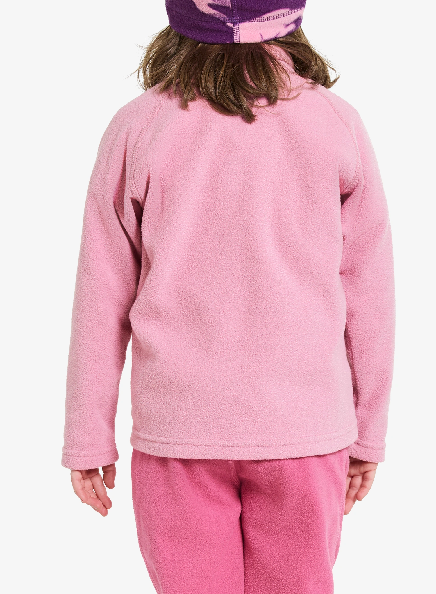 Суичър за момиче Didriksons Monte Full Zip - light heather pink