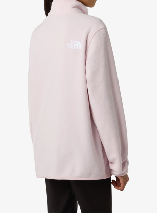 Суичър за момиче The North Face Glacier 1/4 Zip Pullover - pale blossom