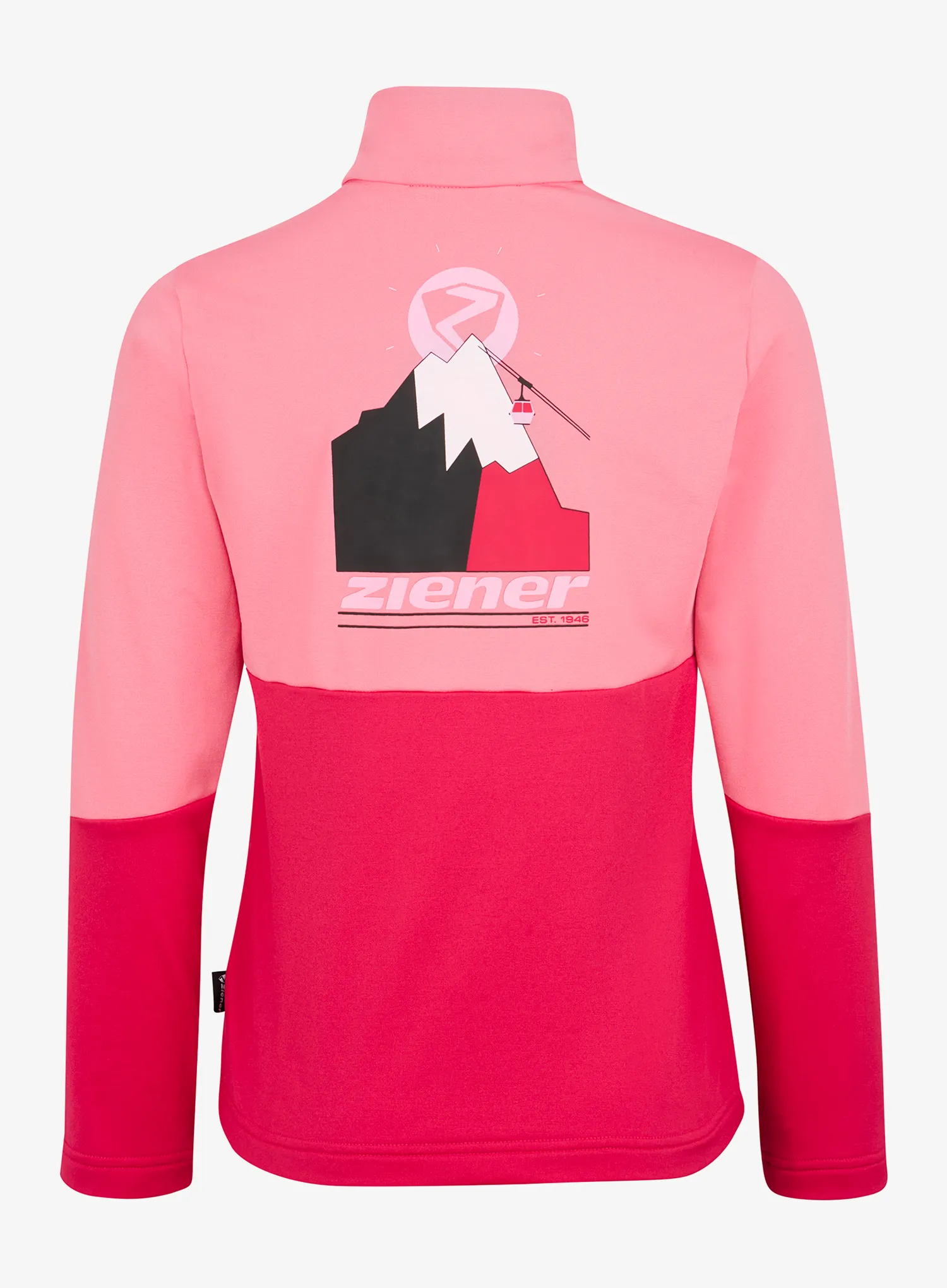 Суичър за момиче Ziener Jarps Midlayer - pink