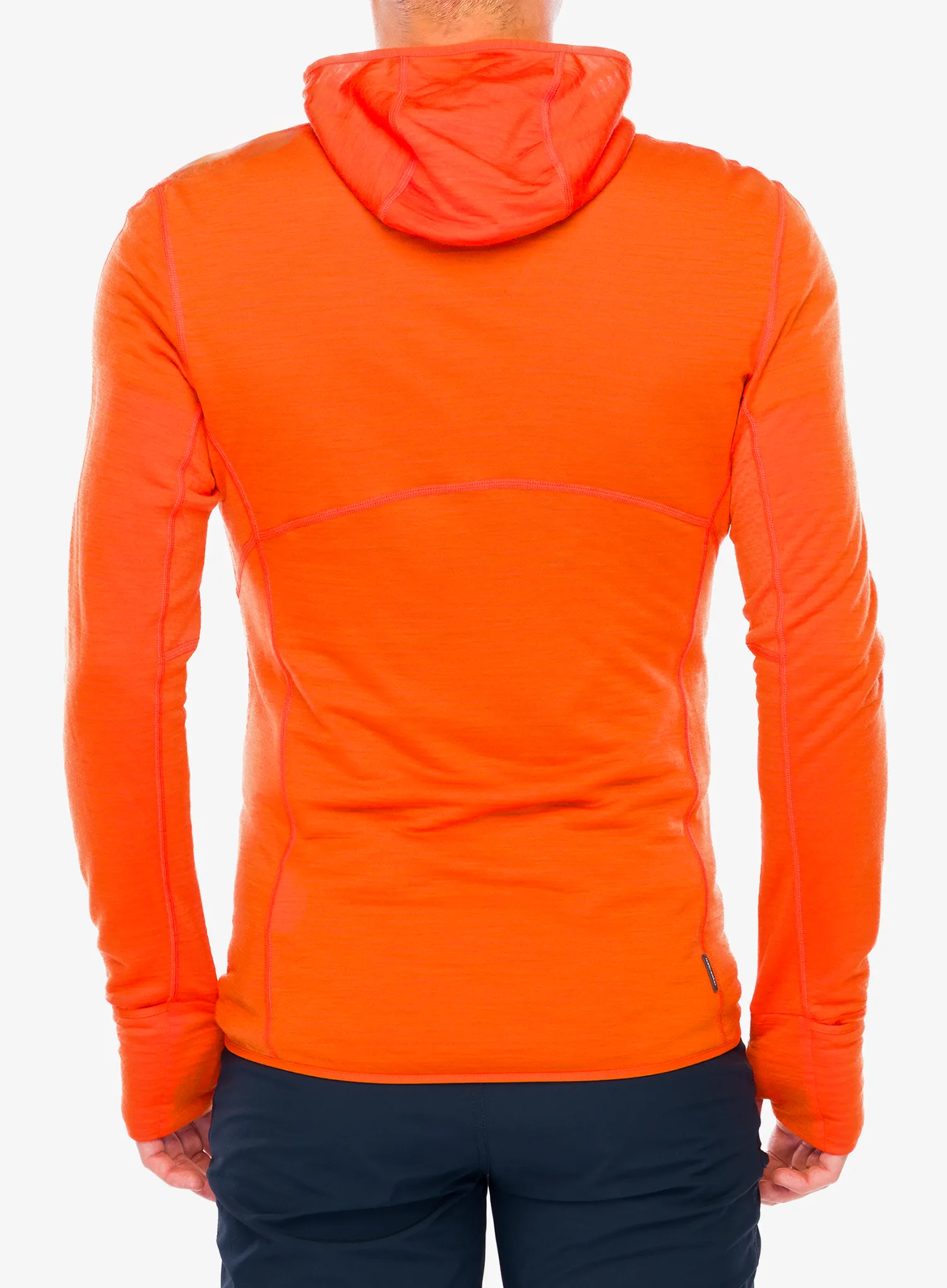 Суичър Icebreaker Merino 200 Realfleece Descender LS Zip Hoodie - blaze