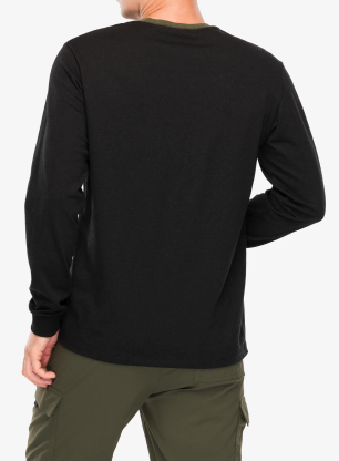 Суичър Patagonia L/S Shop Sticker Pocket Responsibili-Tee - black/basin green