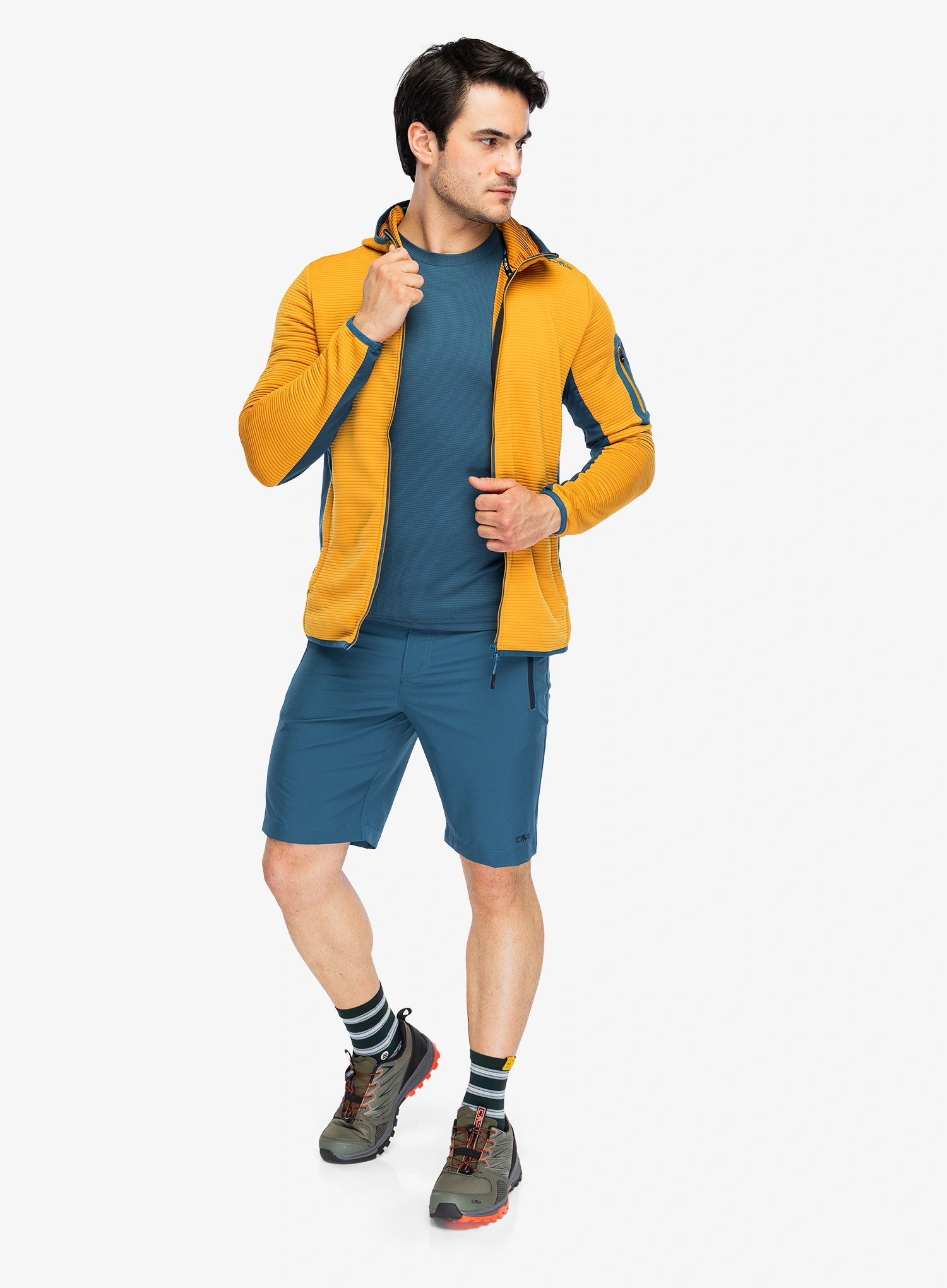 Поларен суичър CMP Mirevo Jacket - curcuma