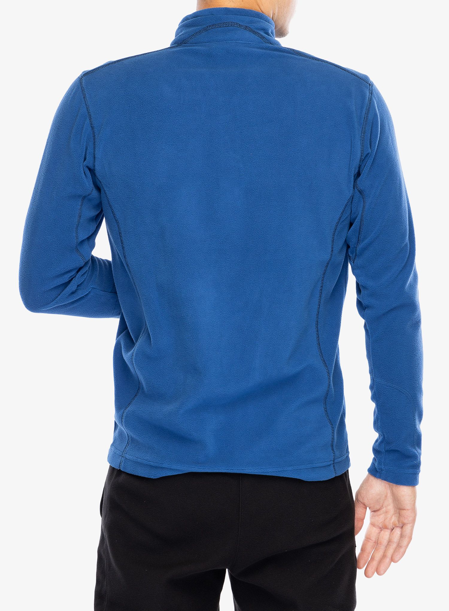 Поларен суичър Columbia Klamath Range II Half Zip - mountain blue