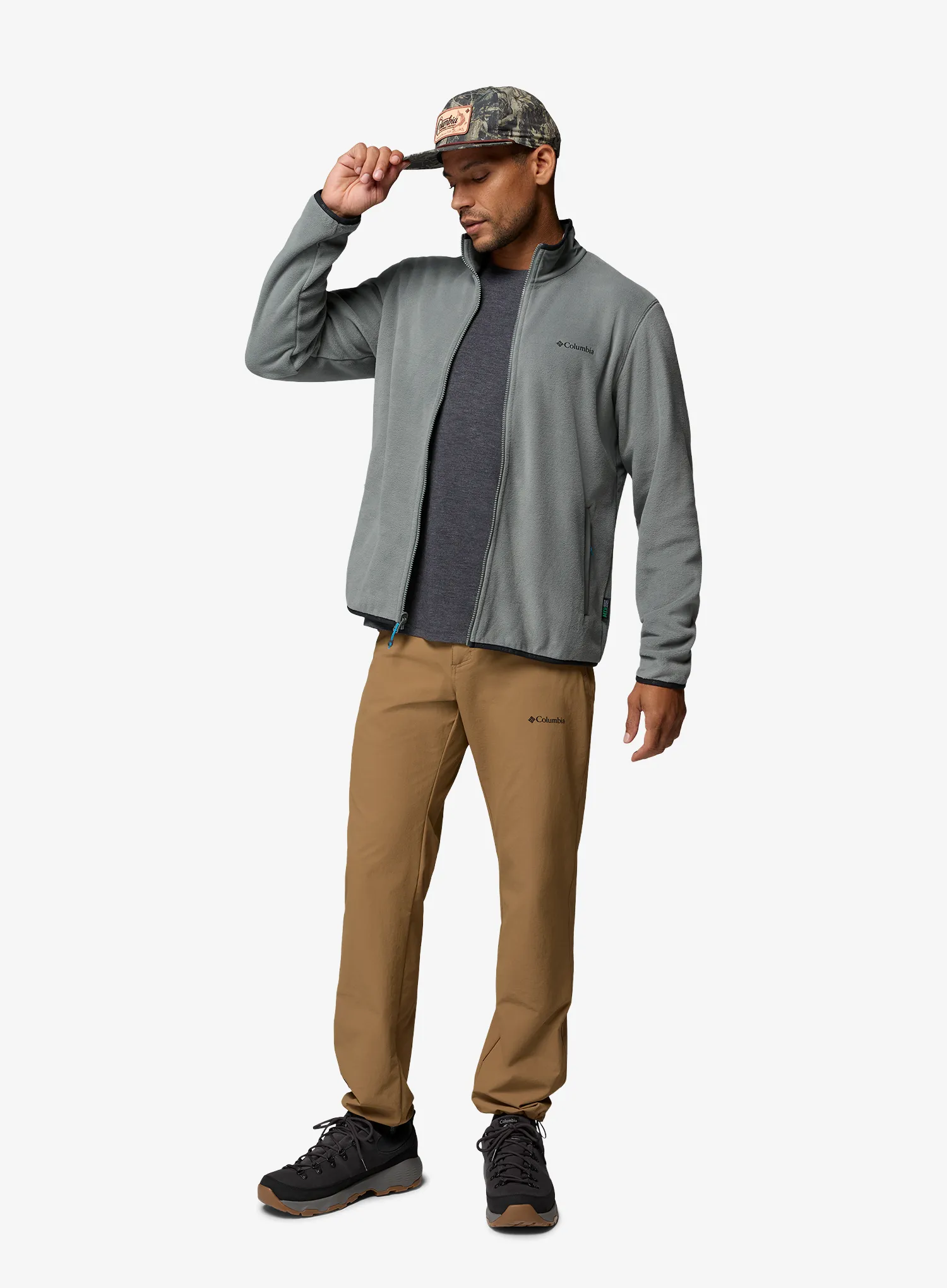 Поларен суичър Columbia Pacific Arch 200 Full Zip Fleece - sedona sage
