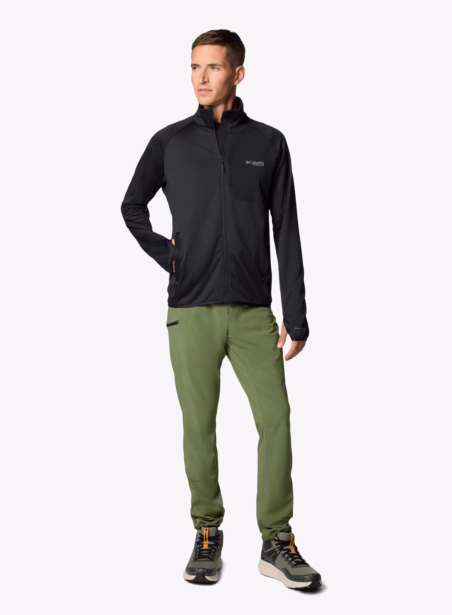 Поларен суичър Columbia Triple Canyon Grid Fleece Full Zip II - black
