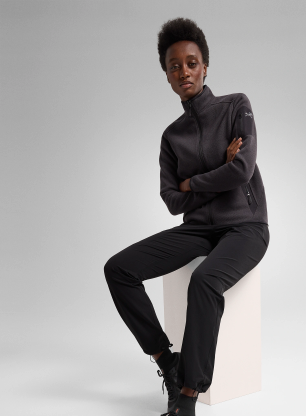 Дамски поларен суичър Arcteryx Covert Cardigan - black