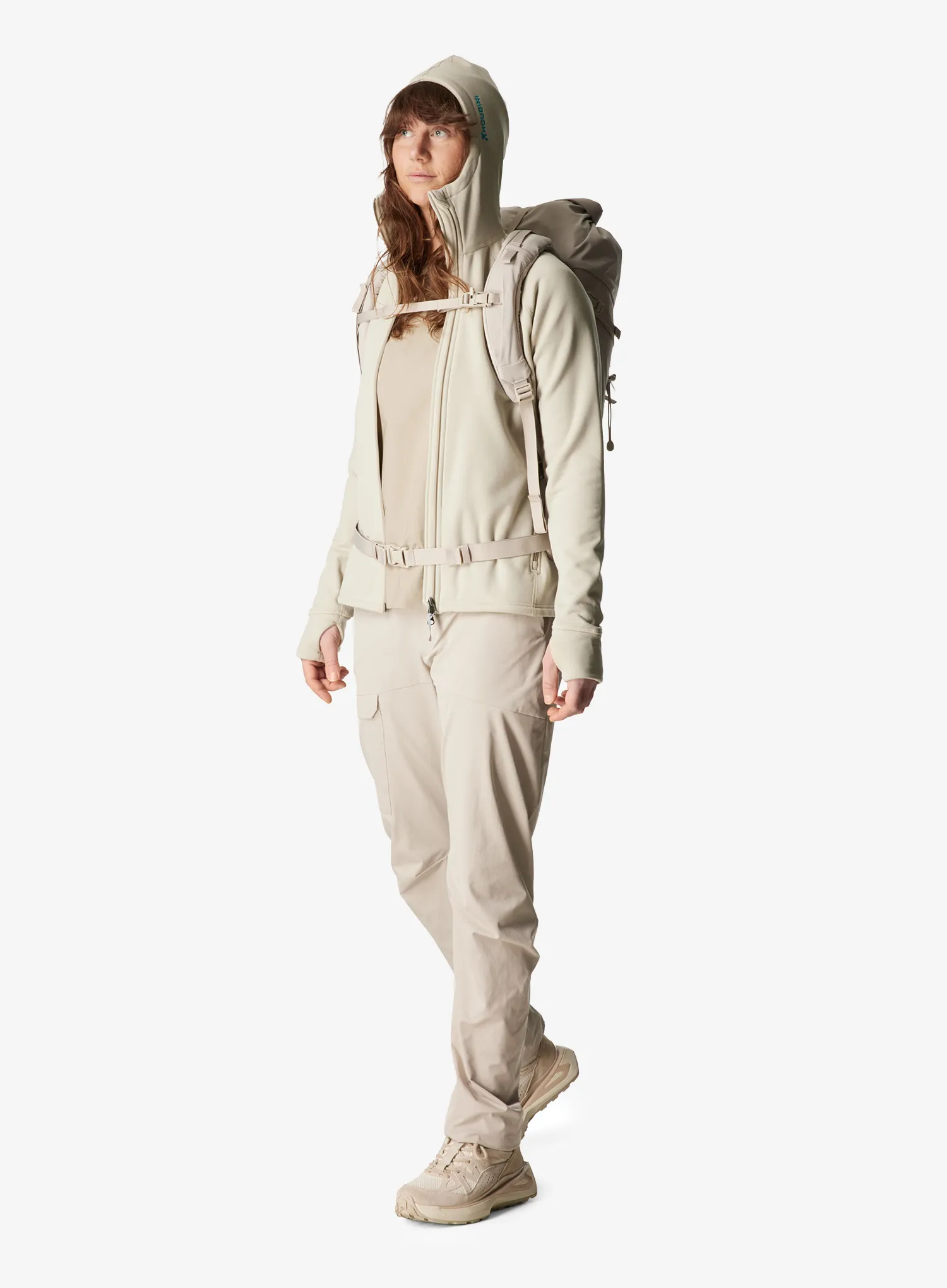 Дамски поларен суичър Houdini Power Houdi - greenish gray