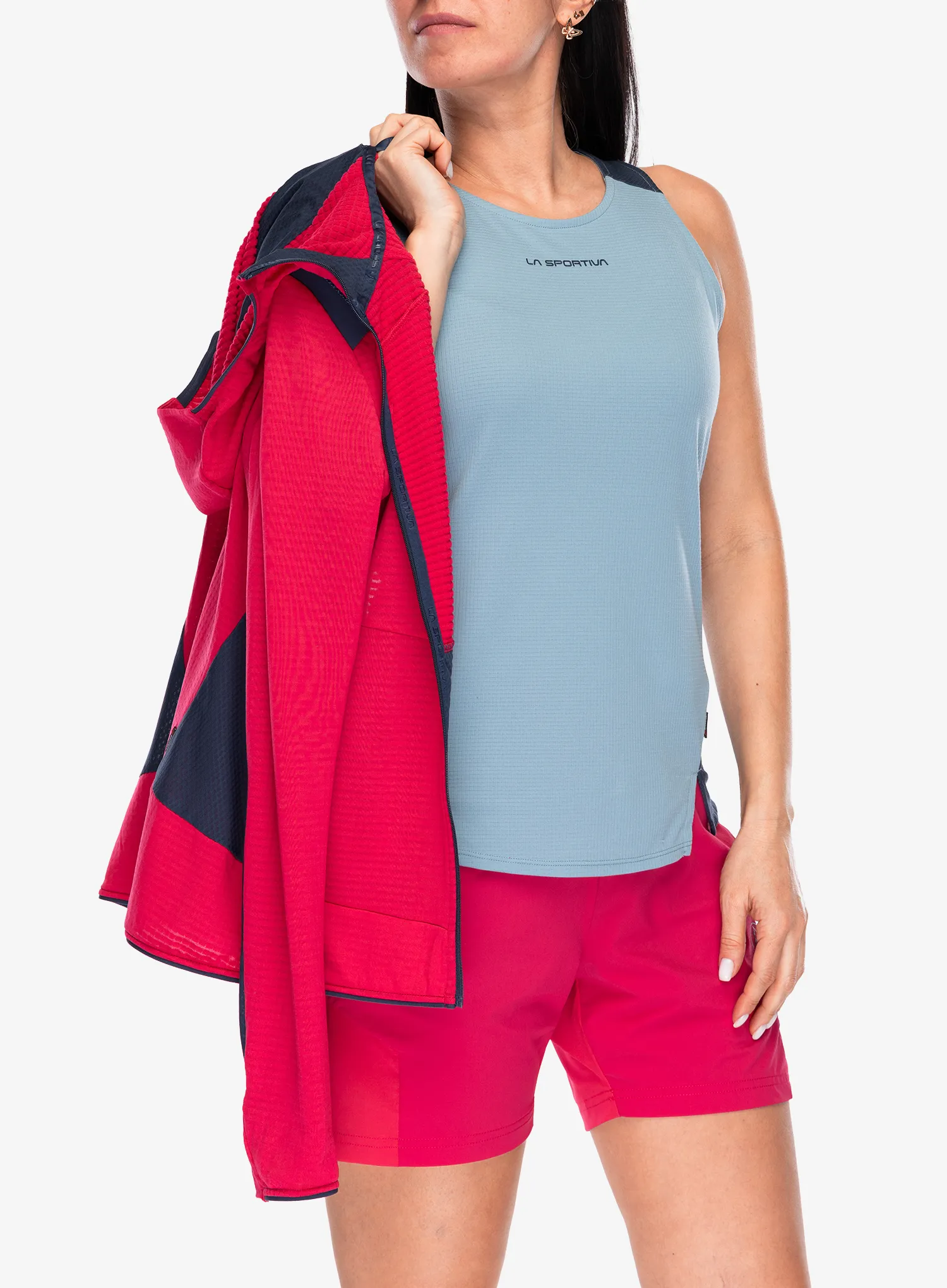 Дамски поларен суичър La Sportiva Aequilibrium Thermal Hoody - azalea/night sky