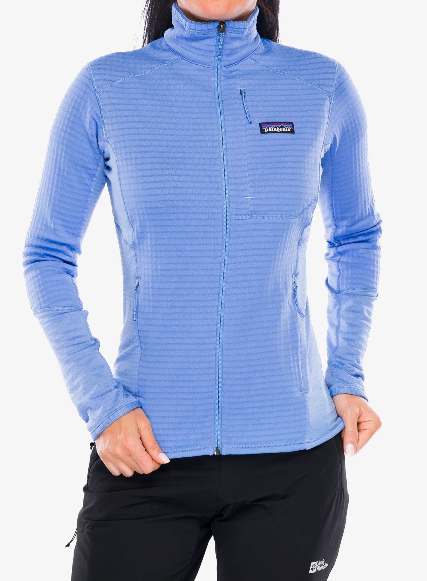 Дамски поларен суичър Patagonia R1 Hybrid Jacket - abundant blue