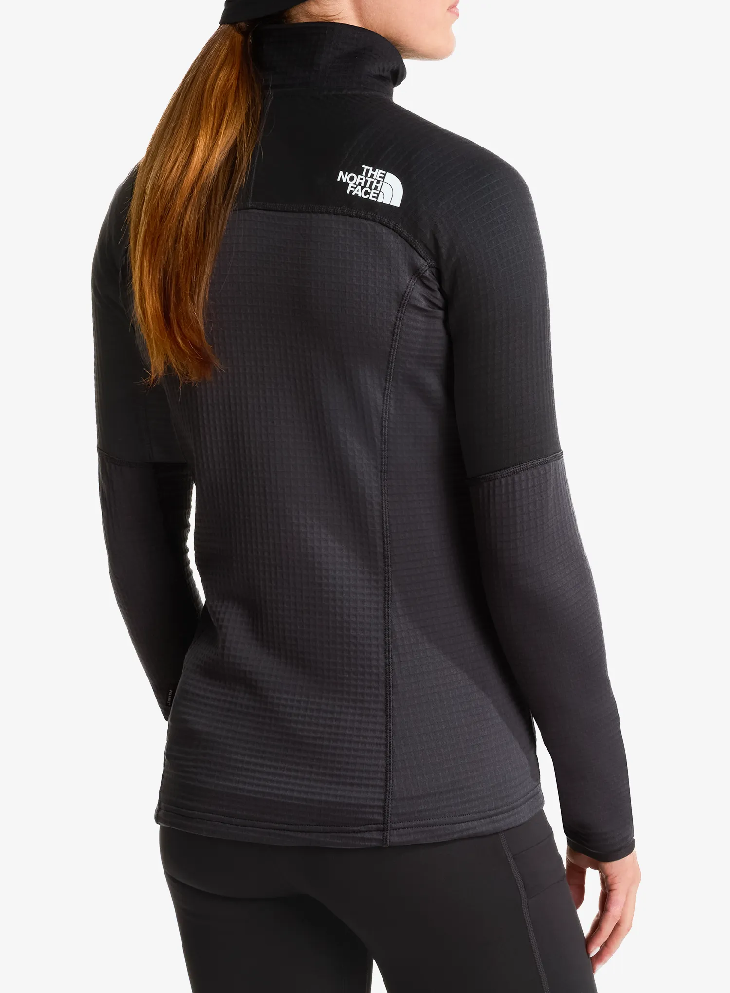 Дамски поларен суичър The North Face Polartec Powergrid Stormgap Jacket - asphalt grey/black