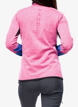 Дамски поларен суичър Vaude Larice HZ Fleece Jacket - rich pink
