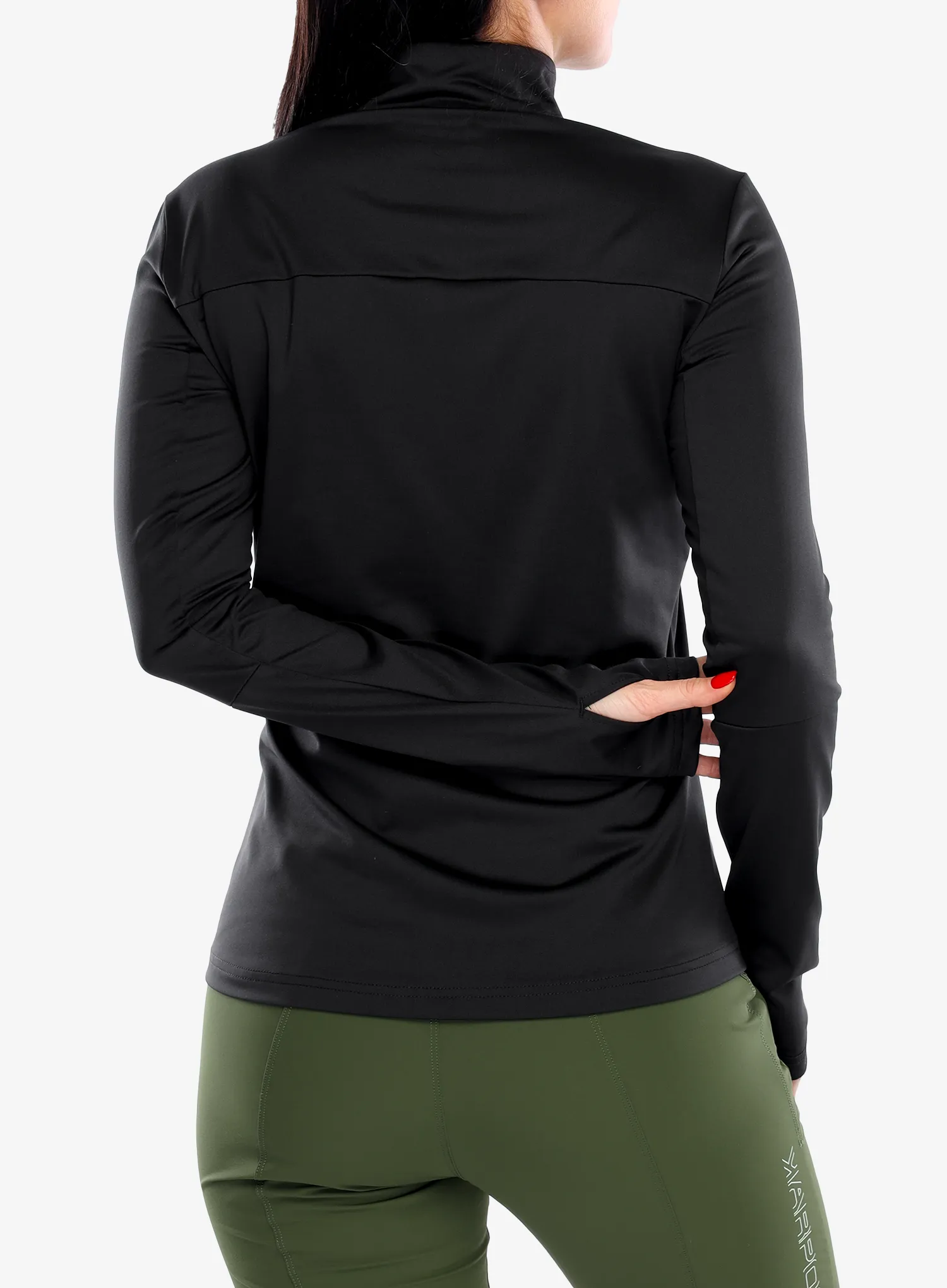 Дамски поларен суичър Vaude Livigno Halfzip II - black uni